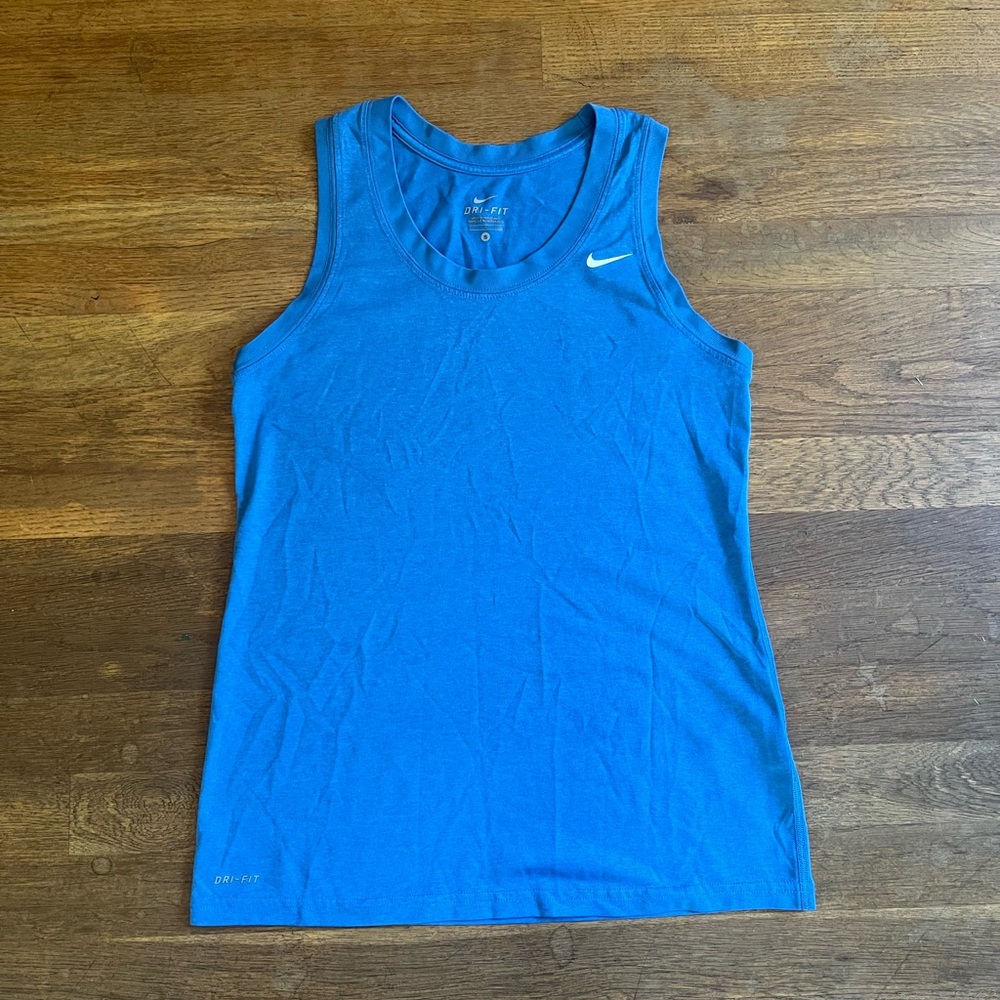 Nike Blue Sleeveless Dri-FIT Athletic Tank